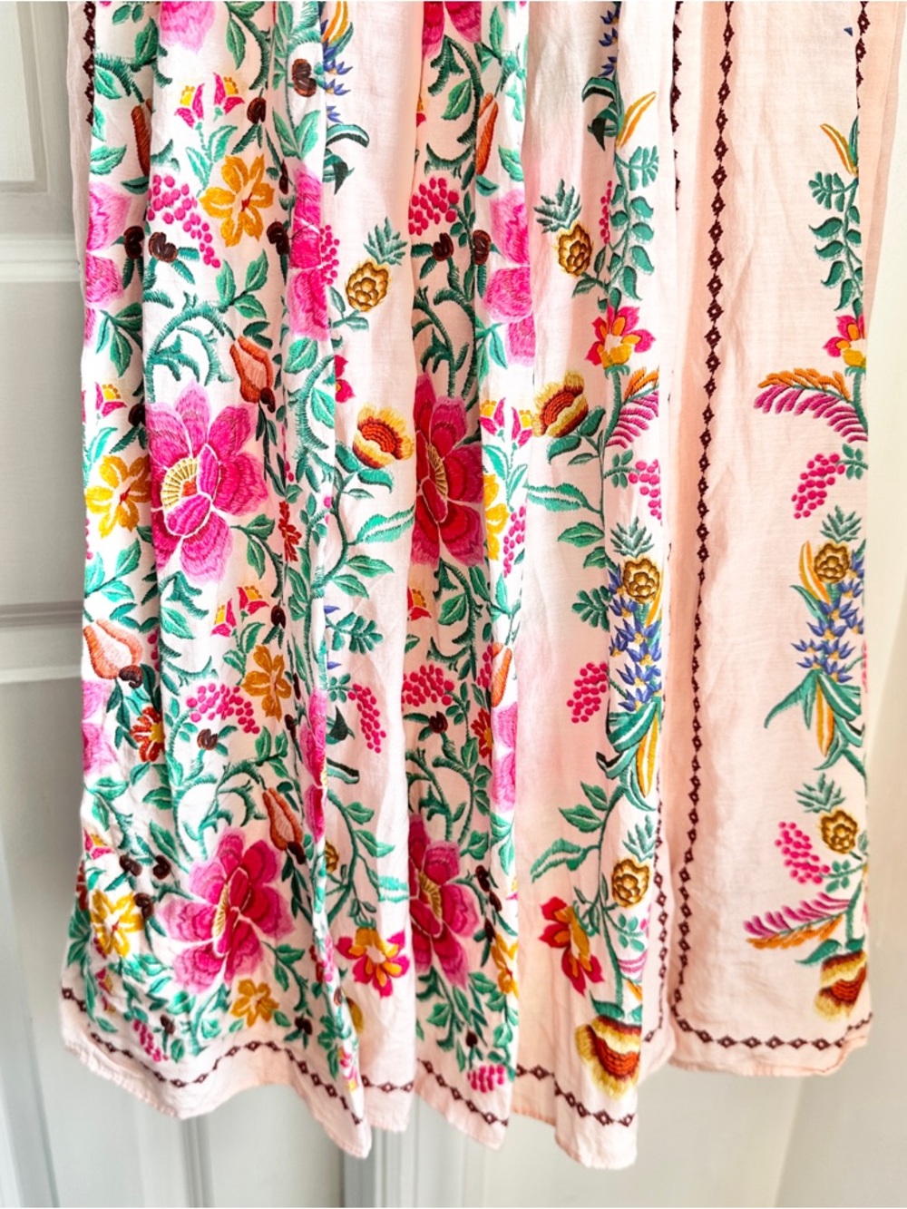 Farm Rio Delicate Forest Pink Maxi Dress - Picture 13 of 16